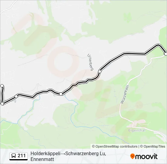 Buslinie 211 Karte