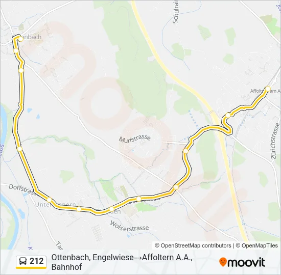 212 Bus Line Map