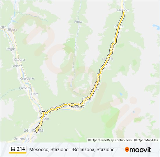 214 Bus Line Map