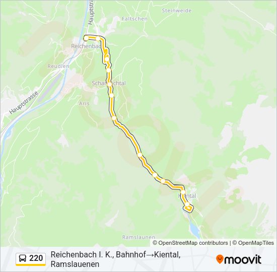 220 Bus Line Map