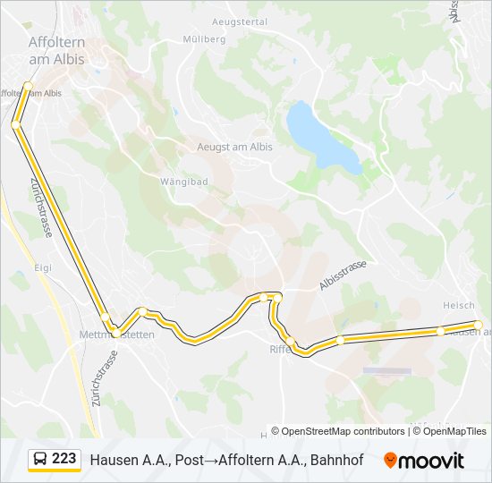 223 Bus Line Map