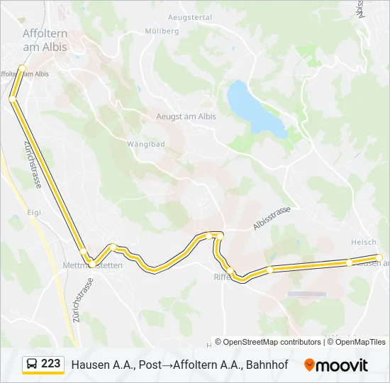 223 Bus Line Map