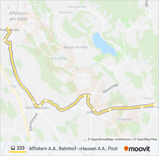223 Bus Line Map