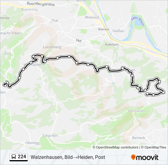 224 Bus Line Map