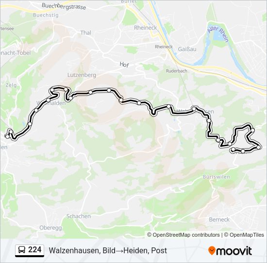 224 Bus Line Map