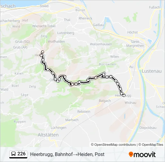 226 Bus Line Map