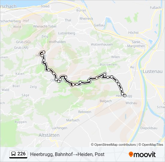 226 Bus Line Map