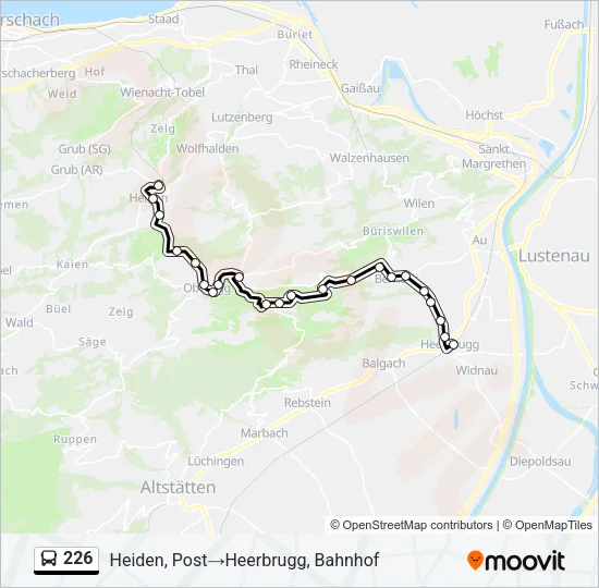 226 Bus Line Map