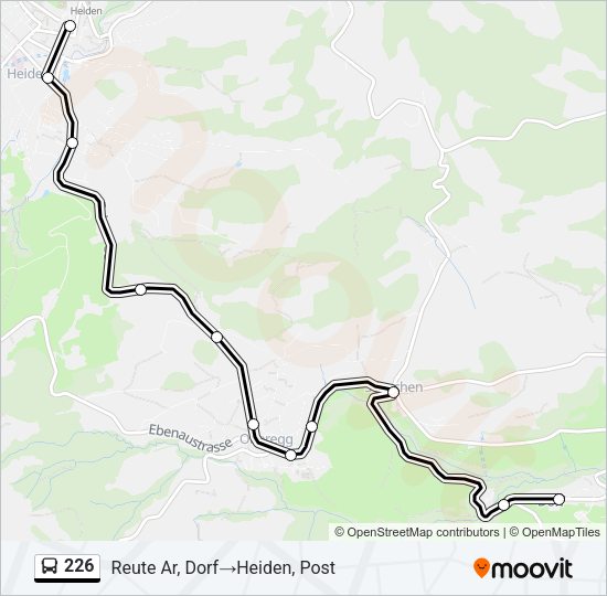 226 Bus Line Map