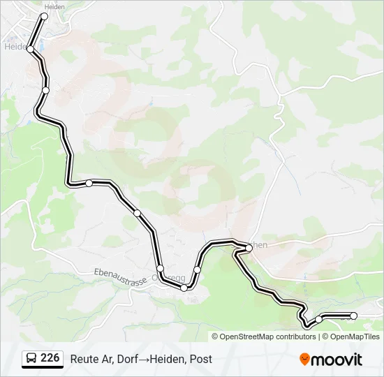 226 Bus Line Map