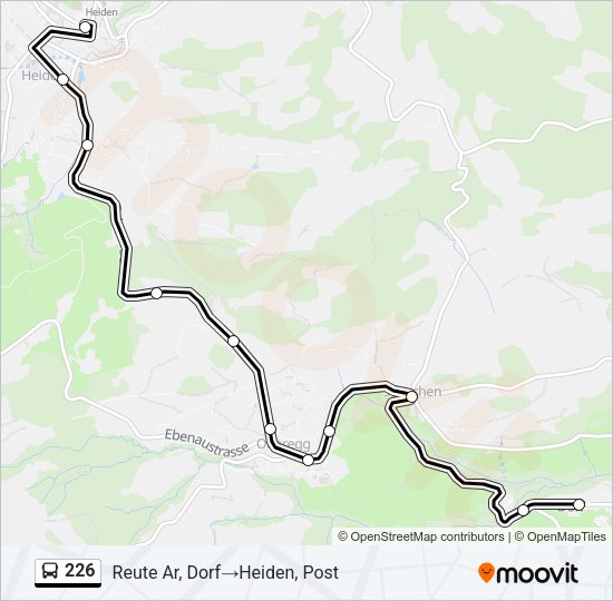 226 Bus Line Map