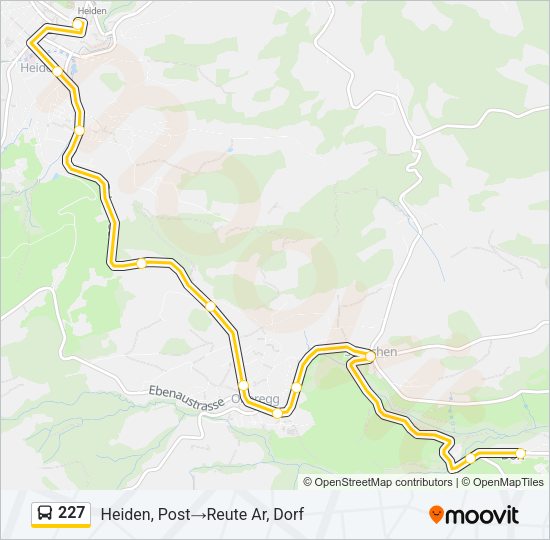 227 Bus Line Map