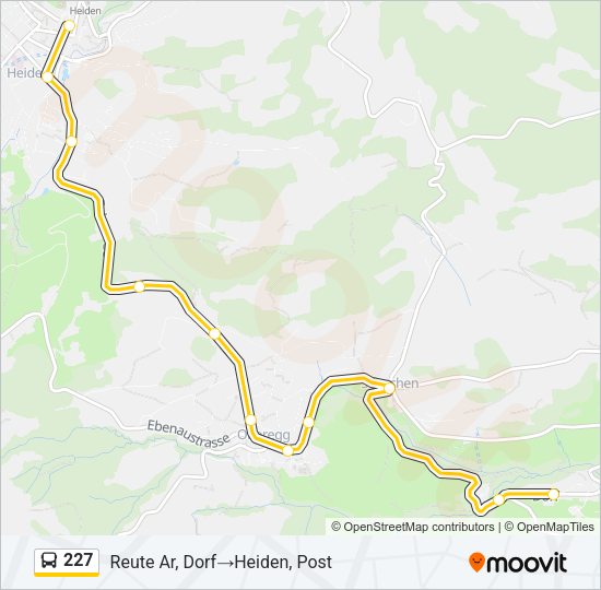 227 Bus Line Map