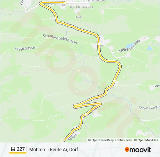 227 Bus Line Map