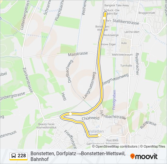 228 Bus Line Map