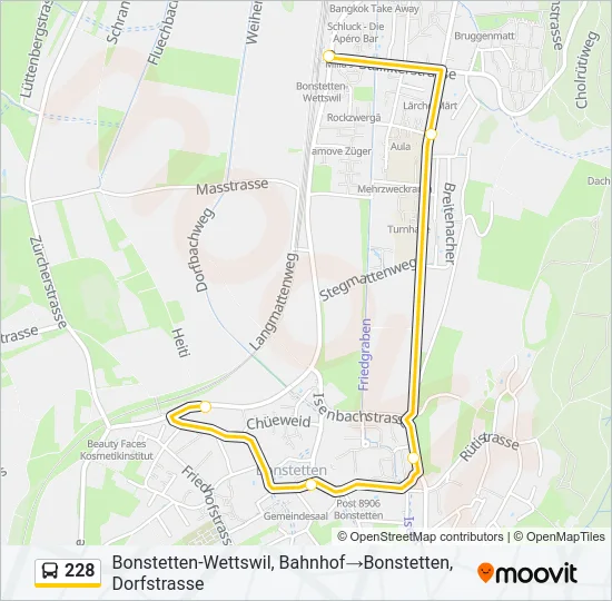 228 Bus Line Map