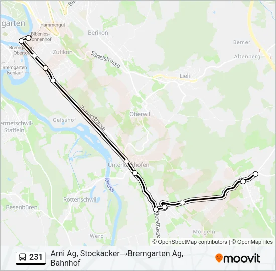 231 Bus Line Map