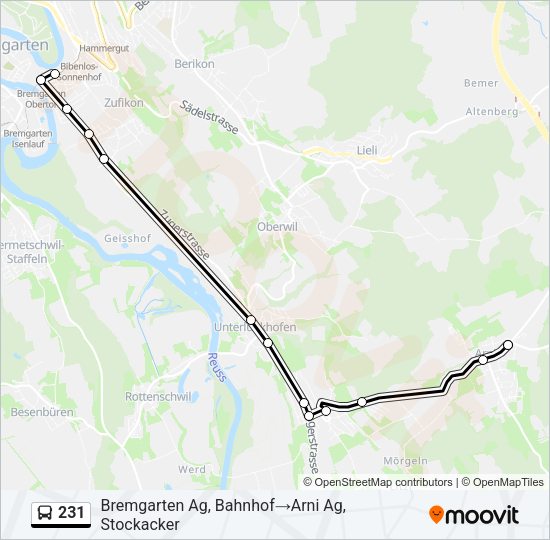231 Bus Line Map