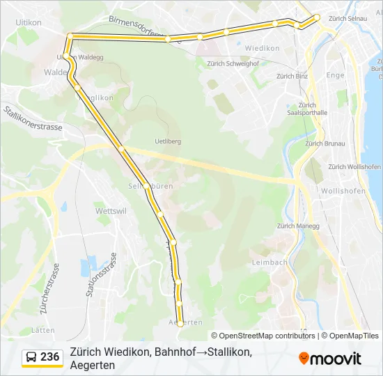 236 Bus Line Map