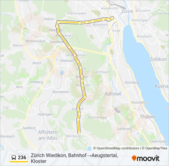 236 Bus Line Map