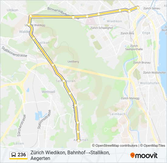 236 Bus Line Map