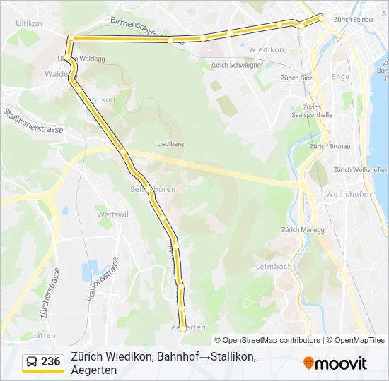 236 Bus Line Map