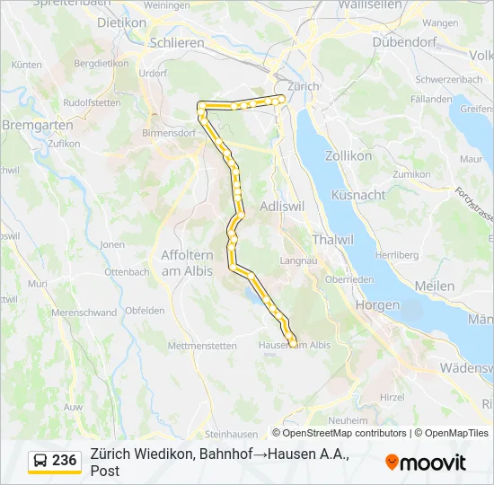 236 Bus Line Map