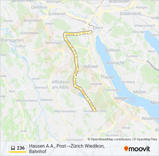 236 Bus Line Map