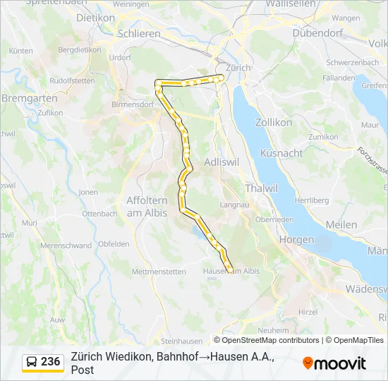 236 Bus Line Map