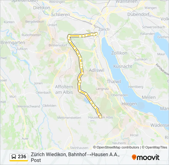 236 Bus Line Map