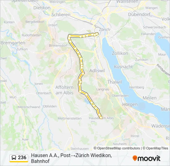 236 Bus Line Map
