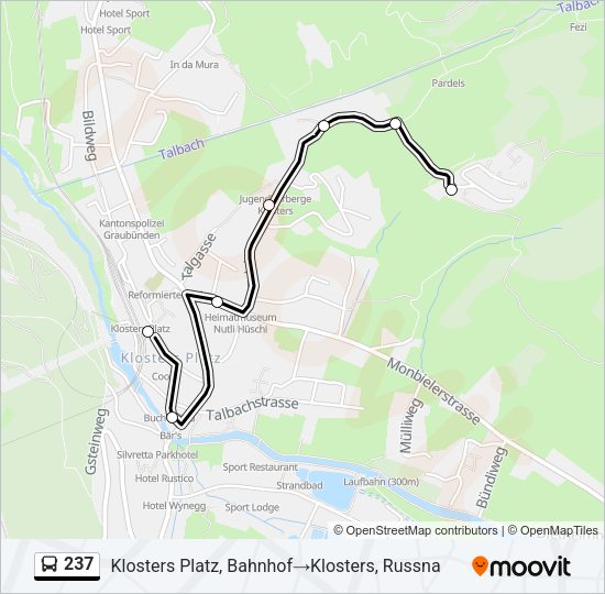 237 Bus Line Map