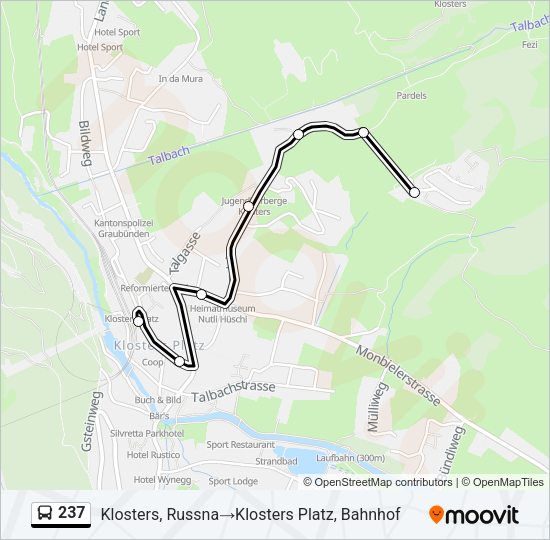 237 Bus Line Map