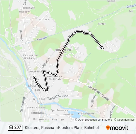 237 Bus Line Map