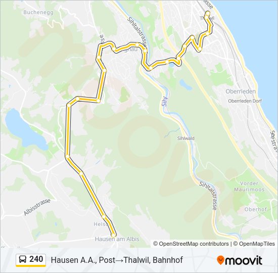 240 Bus Line Map