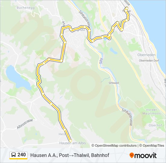 240 Bus Line Map