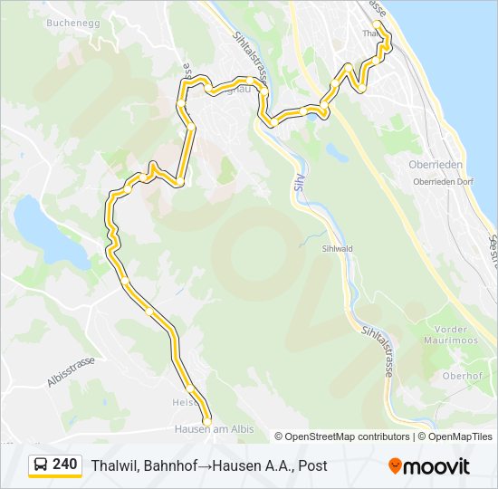 240 Bus Line Map