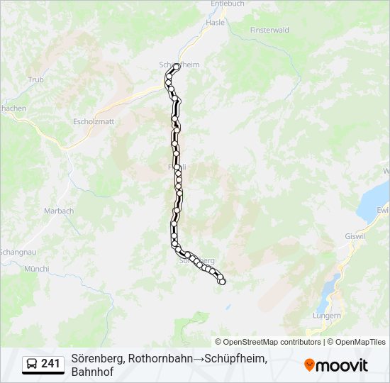241 Bus Line Map