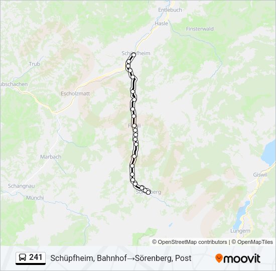 241 Bus Line Map