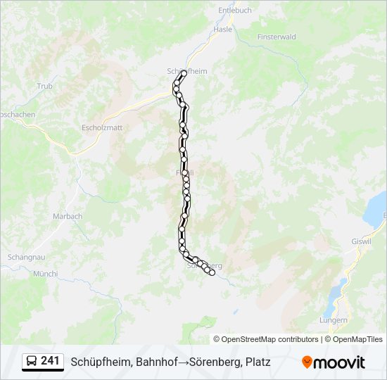 241 Bus Line Map