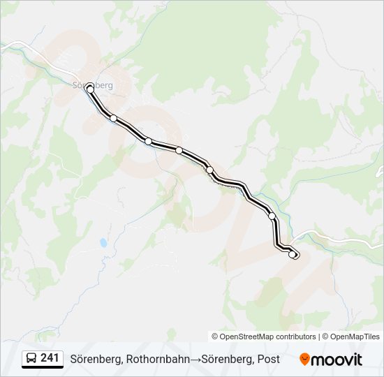 241 Bus Line Map