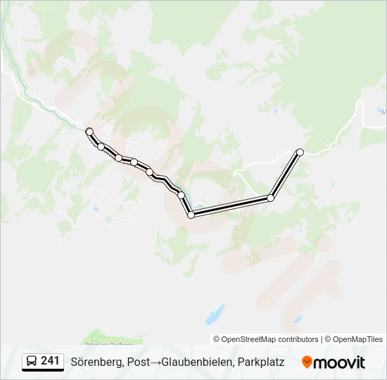 241 Bus Line Map
