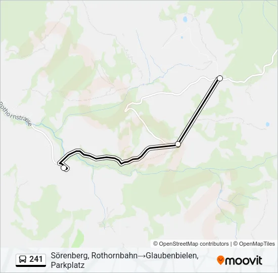 Plan de la ligne 241 de bus