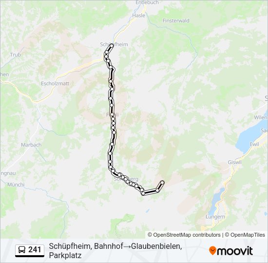241 Bus Line Map