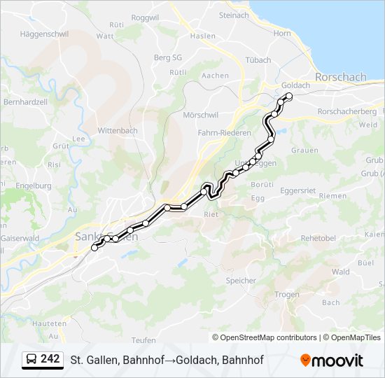 242 Bus Line Map