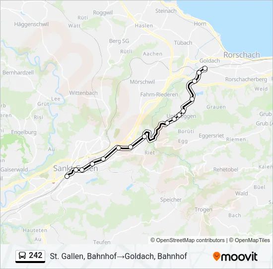 242 Bus Line Map