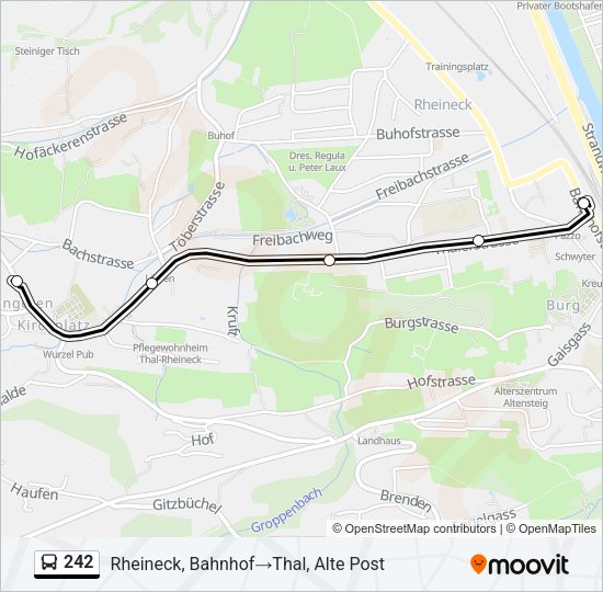 242 Bus Line Map
