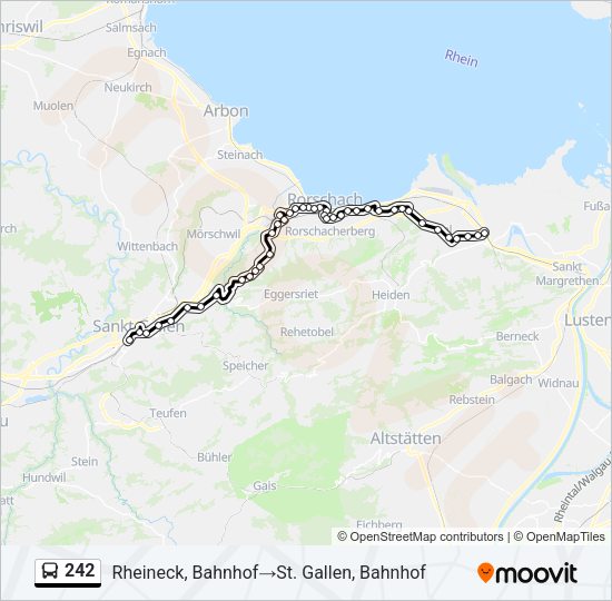 242 Bus Line Map