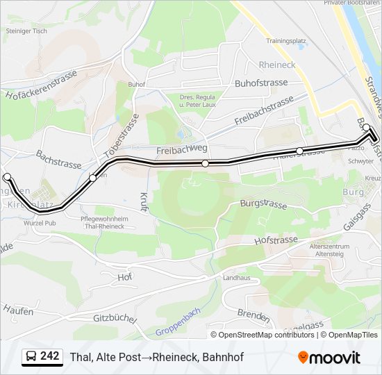 242 Bus Line Map