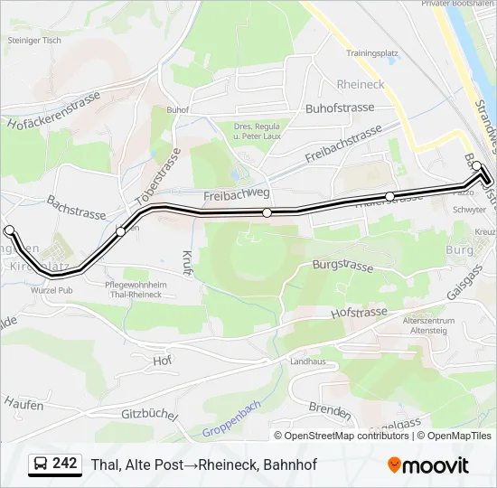 242 Bus Line Map